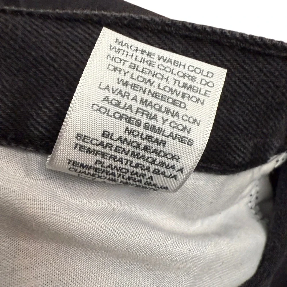 George Mens Black‎ Relaxed Fit Jeans 40x30 (40x25) Cotton Denim